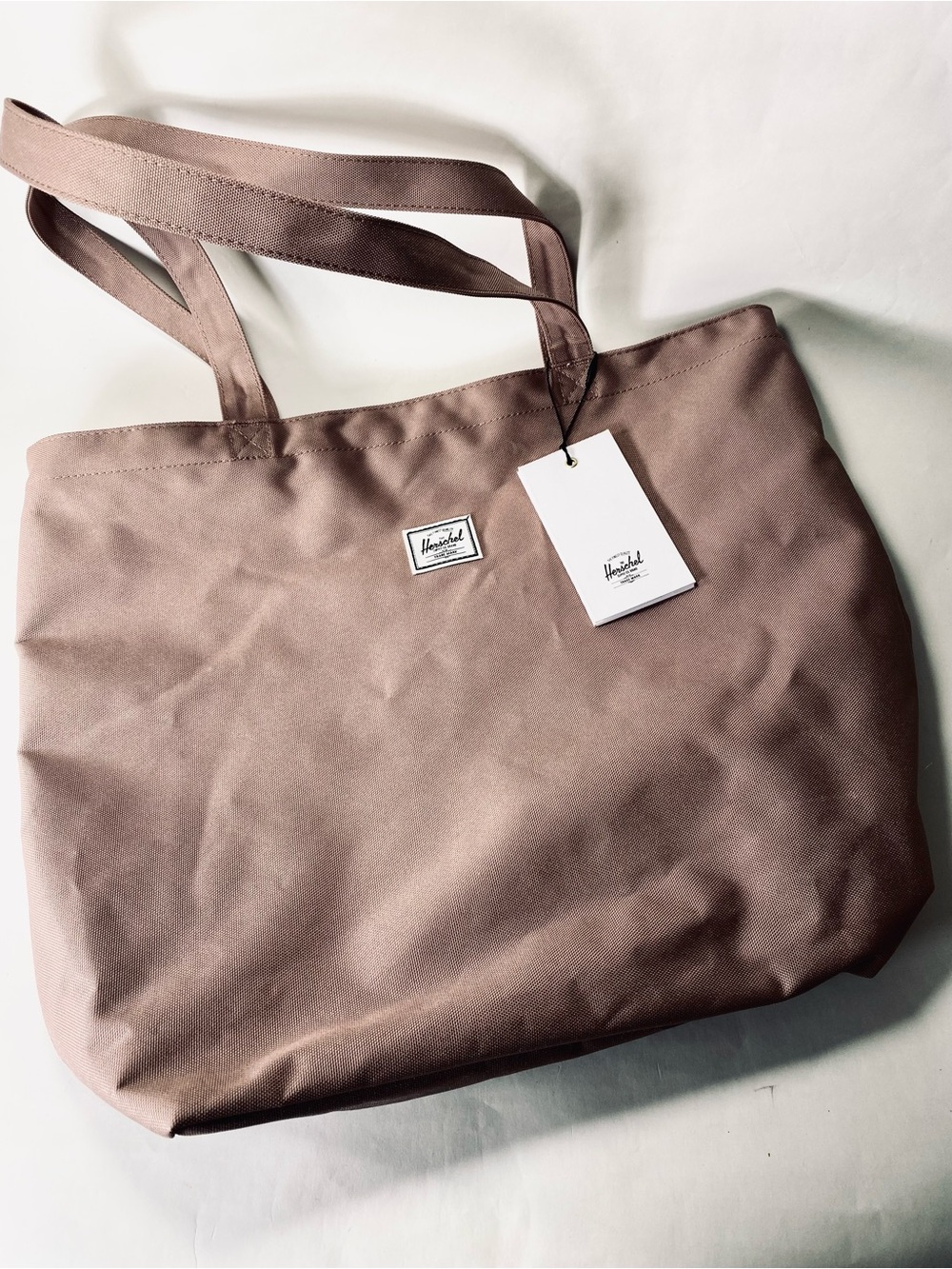 Herschel Supply Co. Mauve Pink Neutral Zipper Tote Bag NWT - Picture 3 of 15